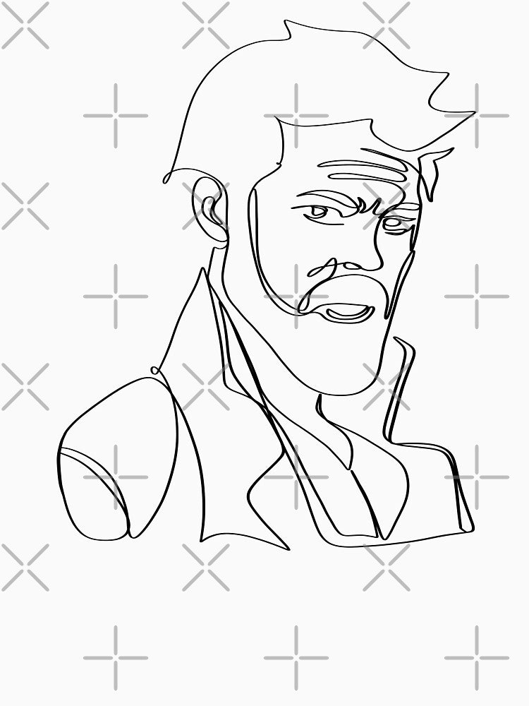 One continuous line butcher by SoftBlushSarah