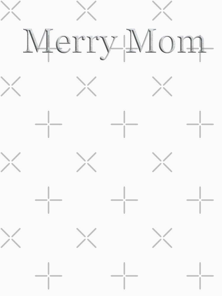 Merry Mom (White Marble Text) by Swabcraft
