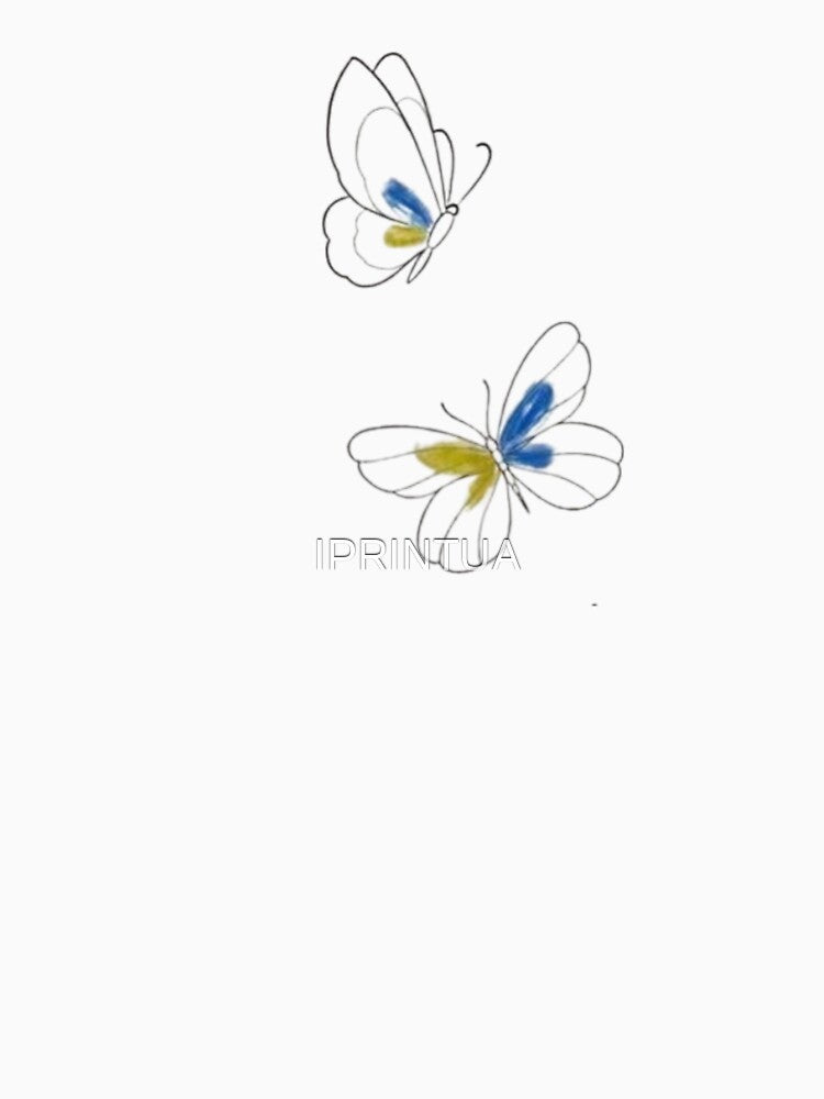 Yellow-blue butterfly by IPRINTUA