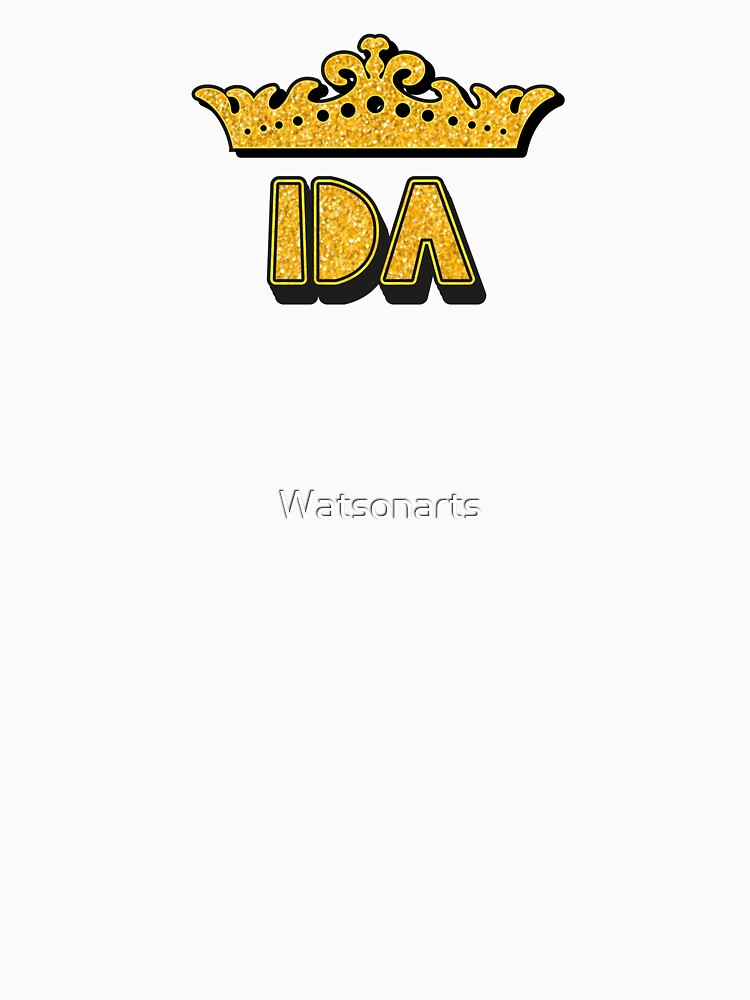Ida Personalized Funny Custom Name Crown Design by Watsonarts