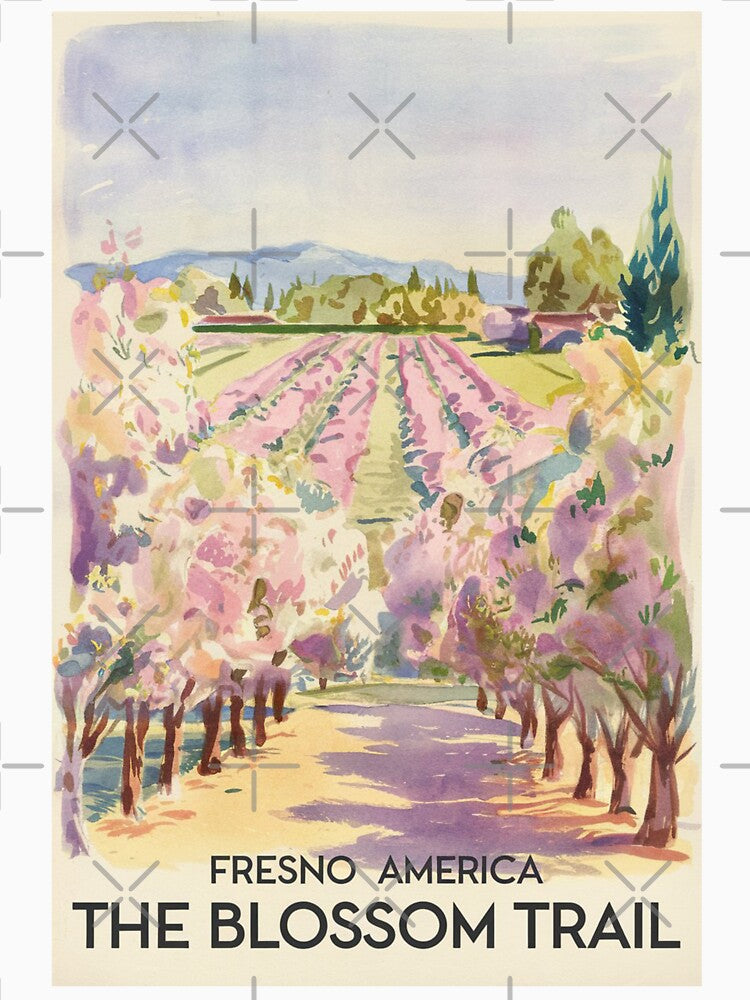 Fresno Vintage Travel Poster by TravelerRat