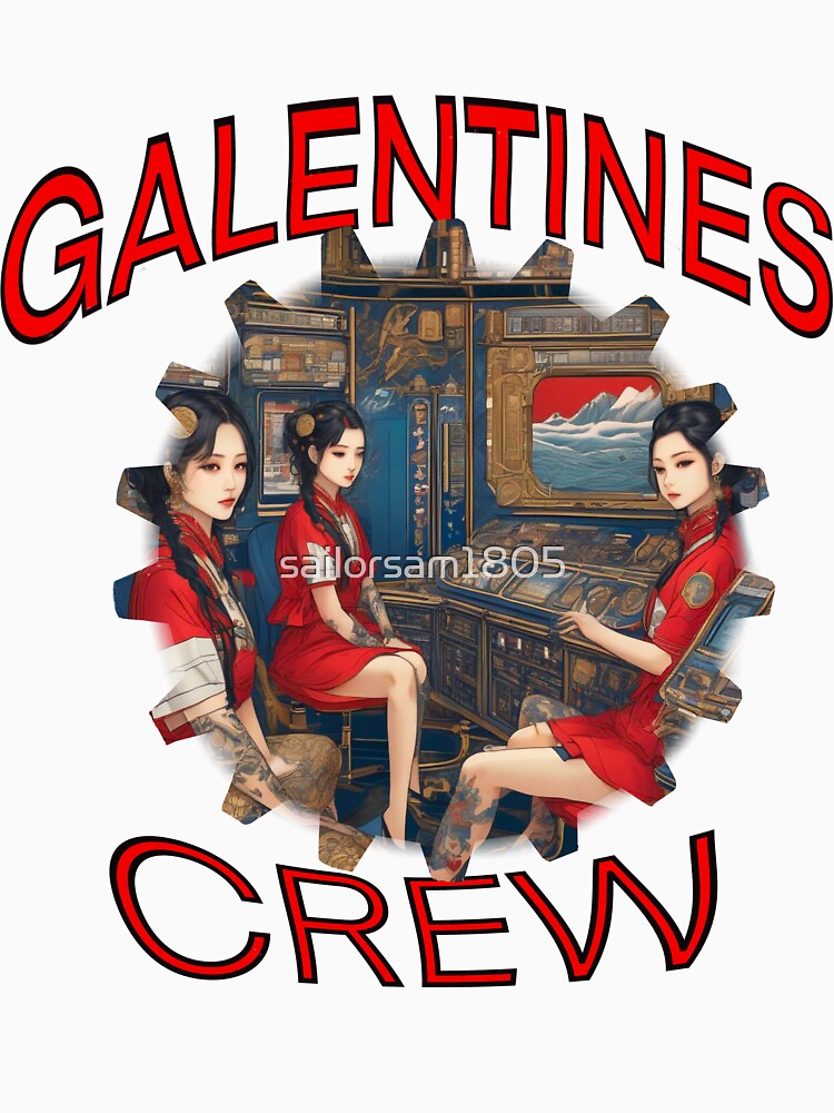 Girls only Modern submarine japanese Navy American Girls Galentines crew on submarine on Galentines day and Galentines party, gift idea for Galentines day by sailorsam1805