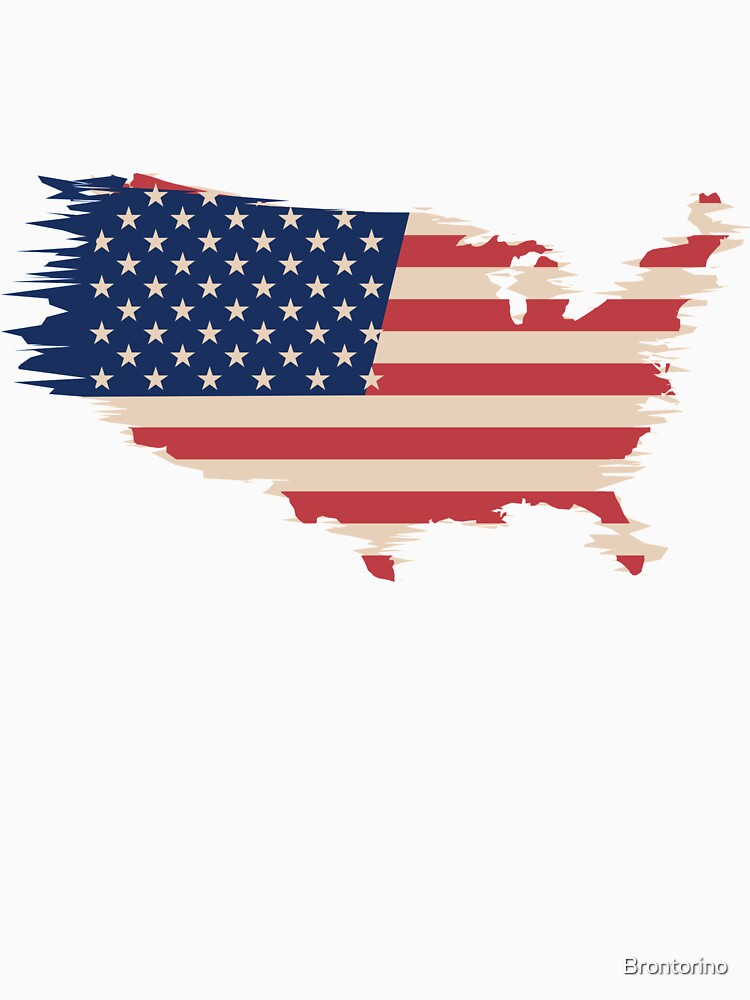 USA flag vintage by Brontorino