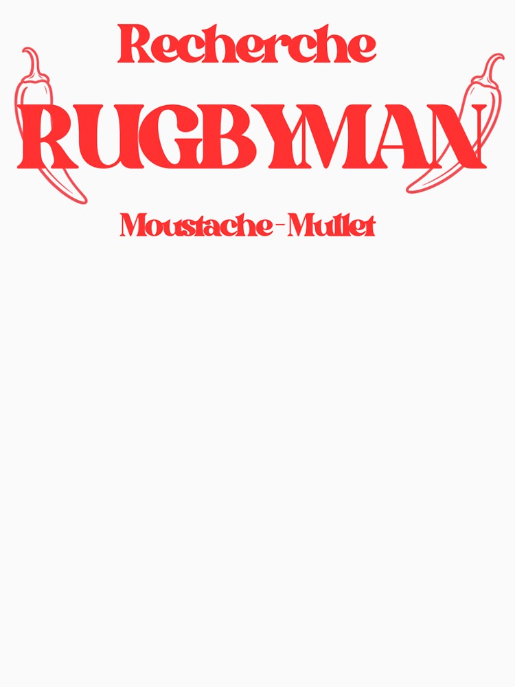 Premium Search Rugby Player Mustache Mullet by L'Amour de la fête