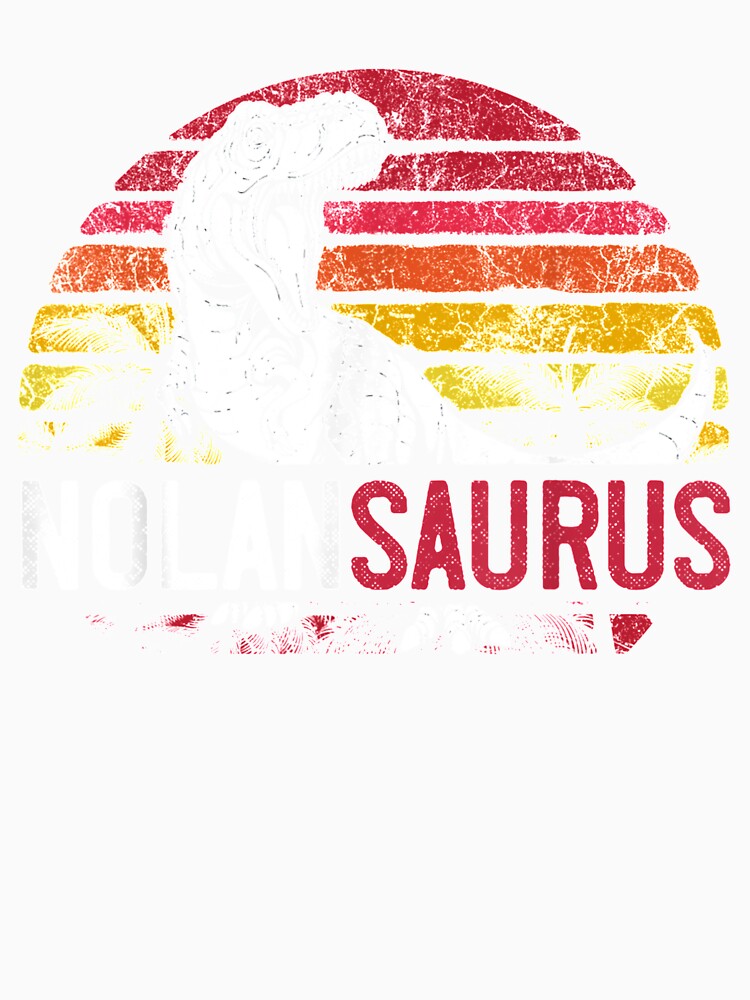 Nolan Saurus Funny Personalized Dinosaur T Rex Name Gift by charissamo77