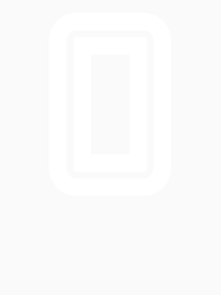 No. 0 / Player Number Zero / Football Player Number 0 (White on Black) by STUDIO-72