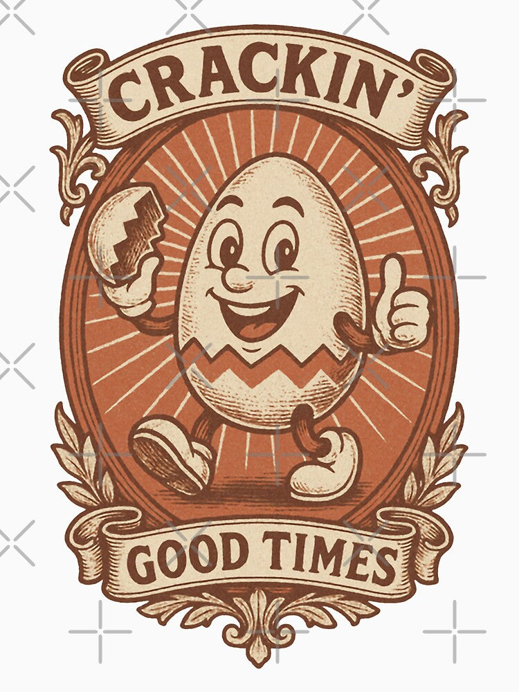 Vintage Cracking Good Times Egg Character by zzz888