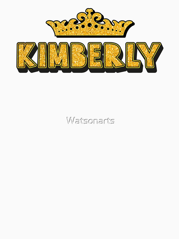 Kimberly Personalized Funny Custom Name Crown Design by Watsonarts