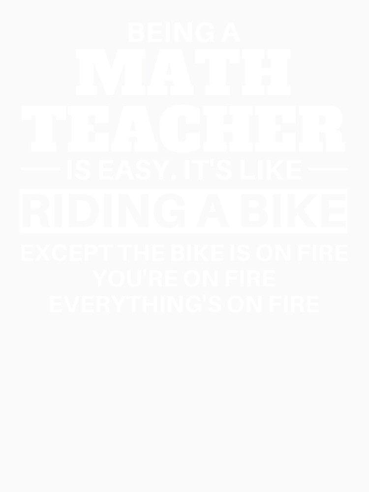 Math Teacher Riding A Bike by clickmostro