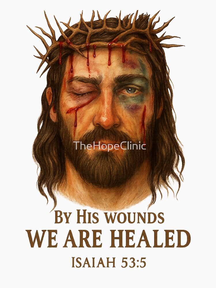 CHRISTIAN JESUS BY HIS WOUNDS. T SHIRT & GIFTS by TheHopeClinic