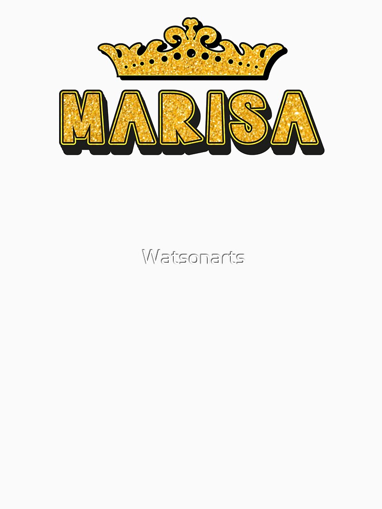 Marisa Personalized Funny Custom Name Crown Design by Watsonarts