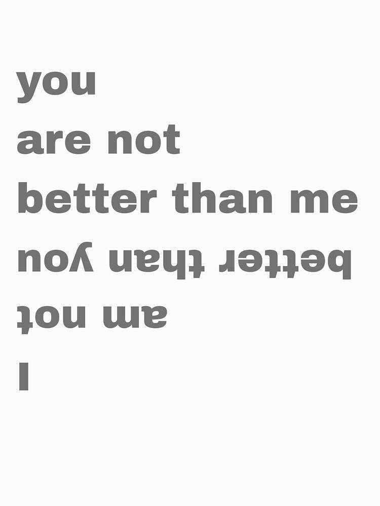 you are not better by LazingVenture