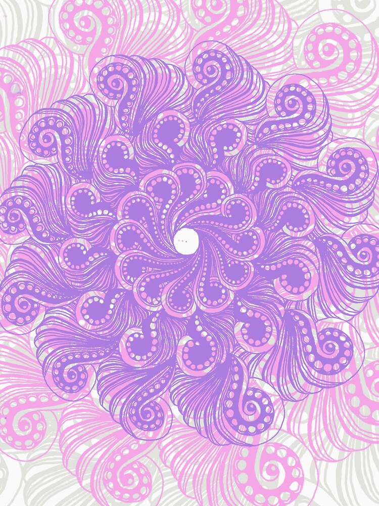 color flower line art by AoBeArt