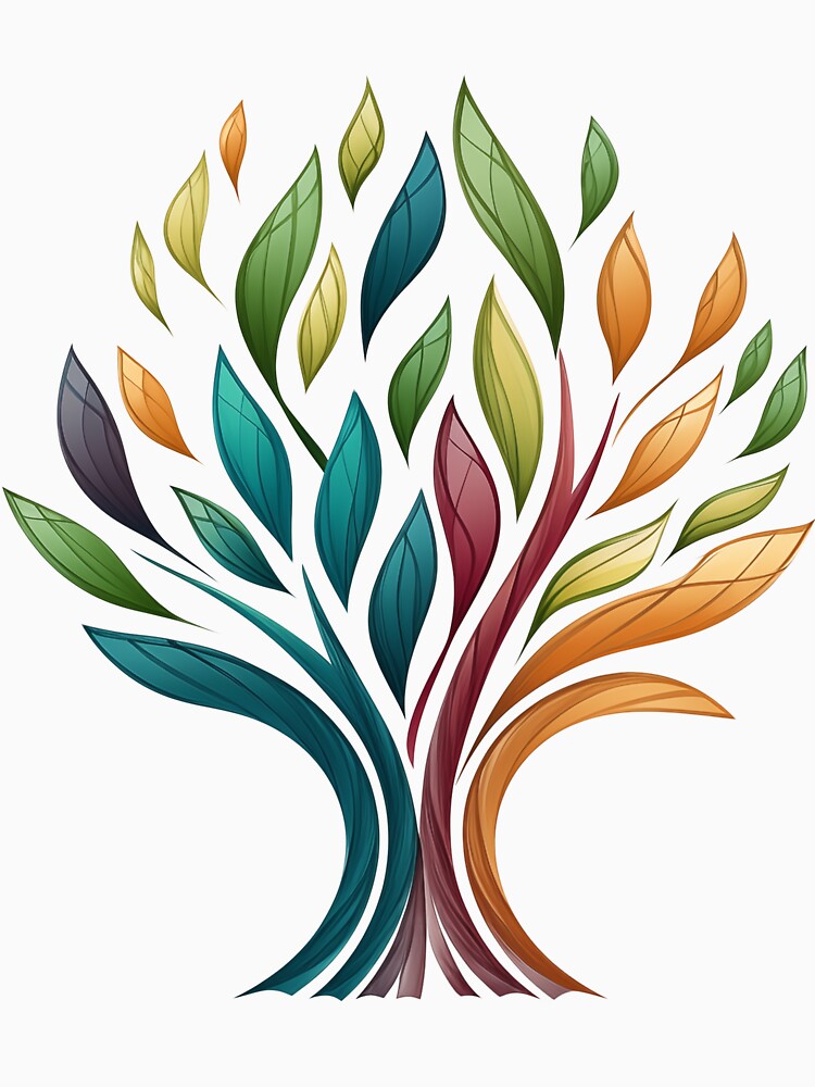 Colorful tree by Kurk-Art