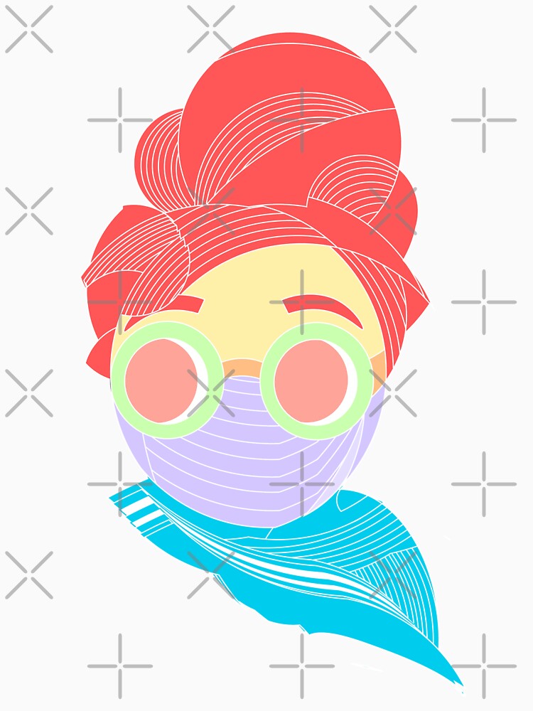 red head mask girl by Looplk
