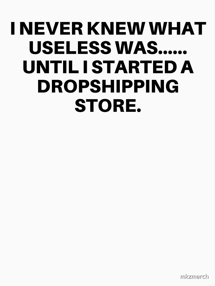 I Never Knew What Useless Was Until I Started a Dropshipping Store by mkzmerch
