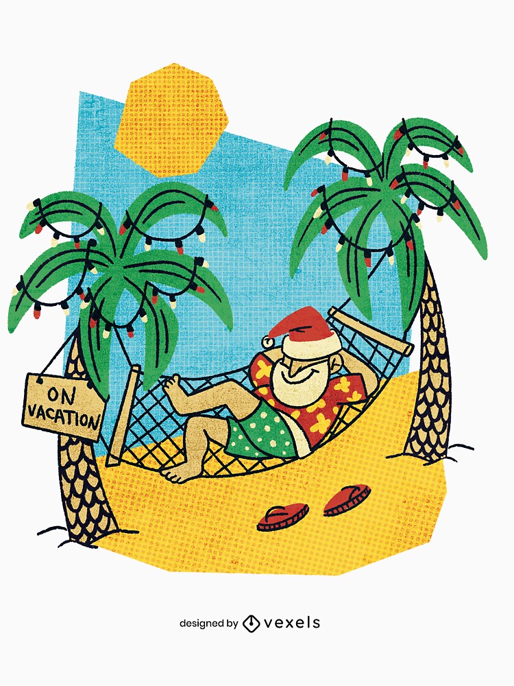 santa-in-the-beach-psd by JAMALSTORE92