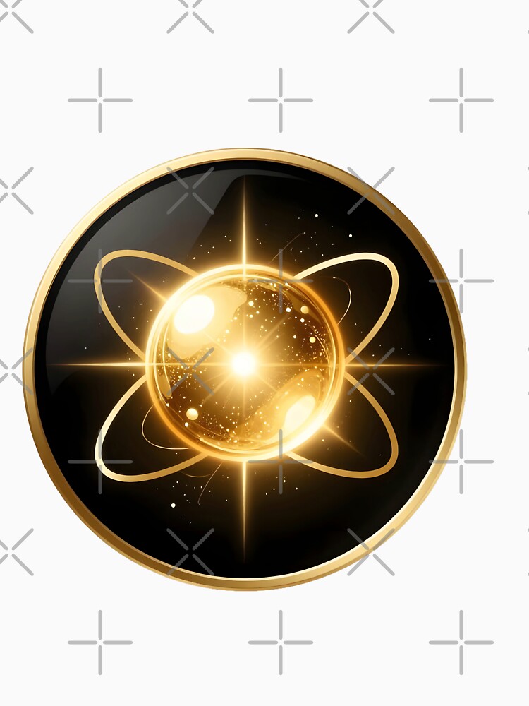 Golden Photon | Luxury Physics Symbol by simaso