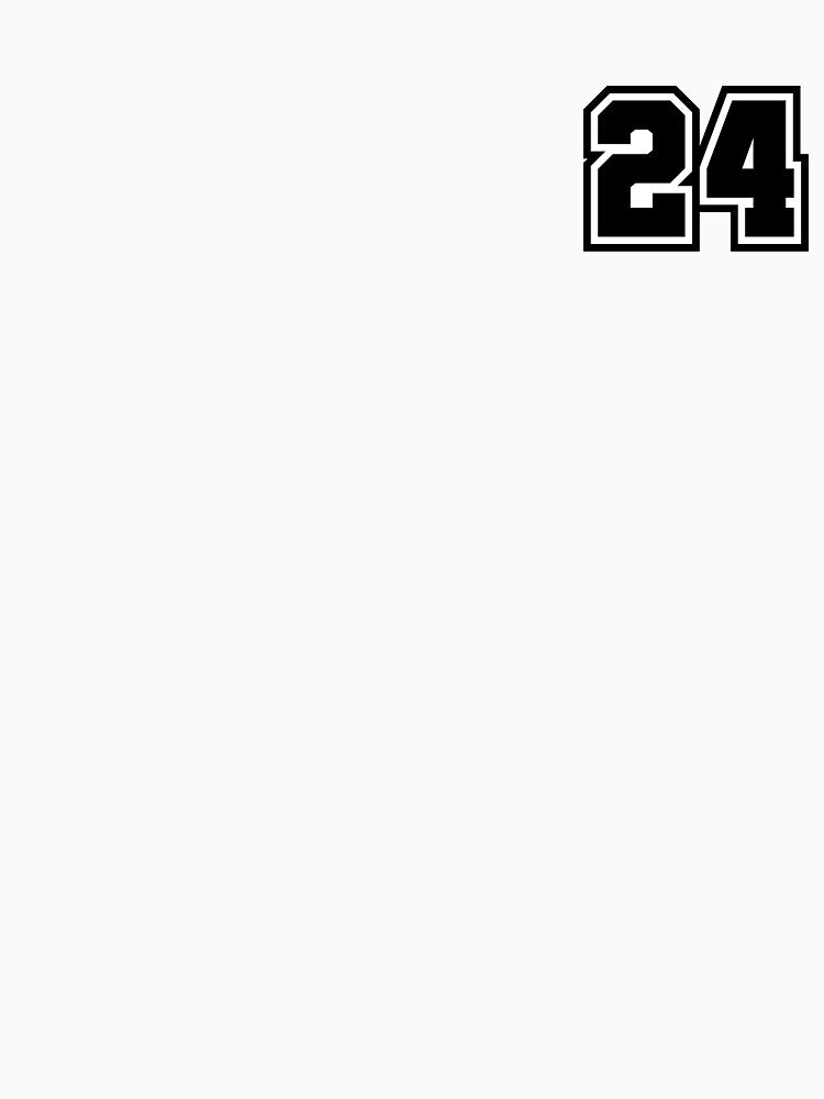 24 Number - Classic Minimalist Digit by stickerorange