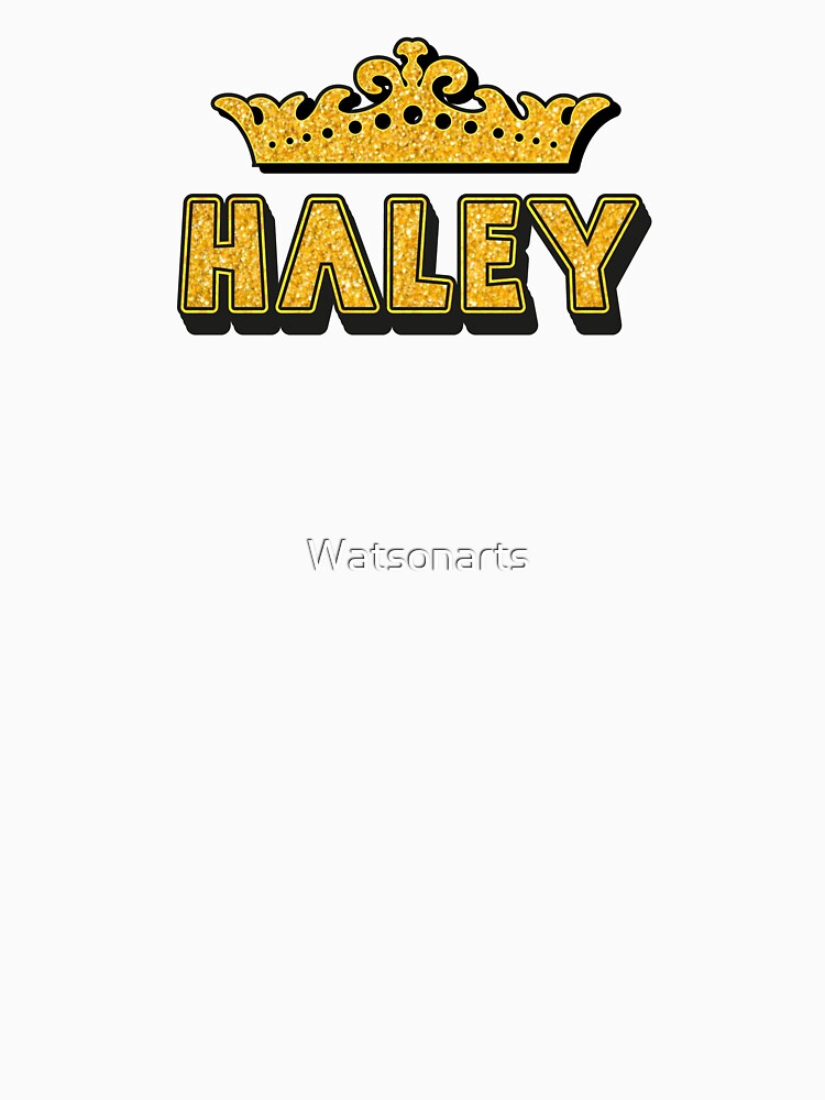 Haley Personalized Funny Custom Name Crown Design by Watsonarts