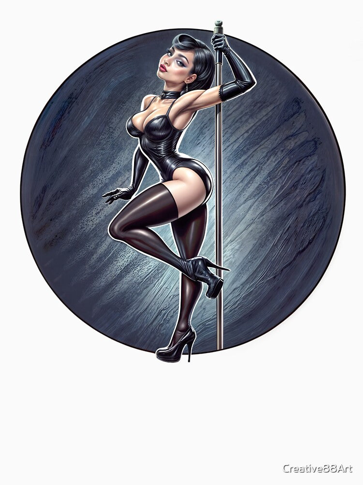 Pole dance girl design logo by Creative88Art