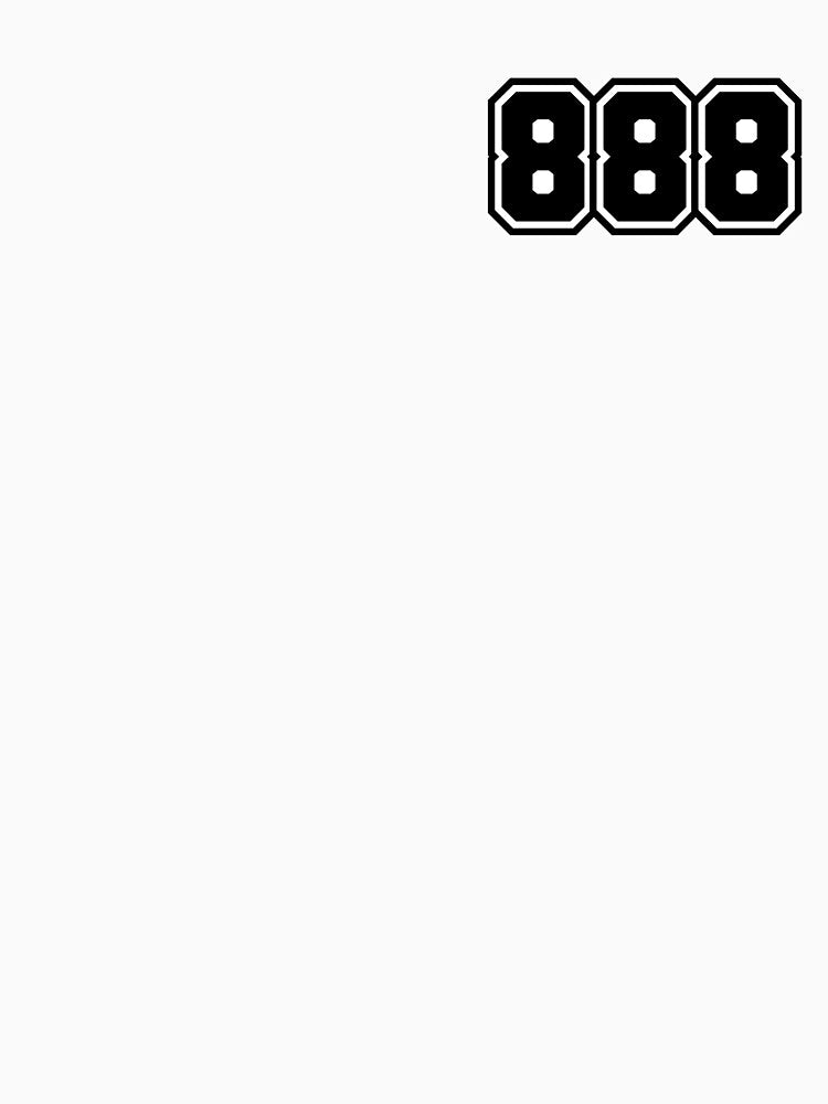 888 Angel Number - Classic Minimalist Digit by stickerorange