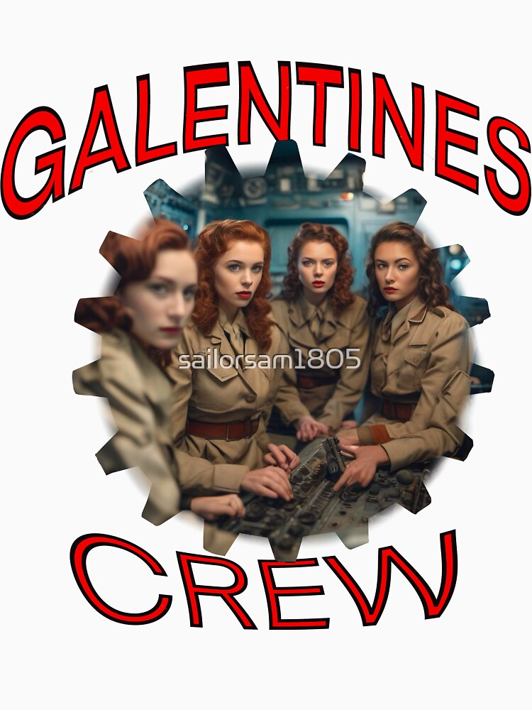Some Underwater US Navy American Girls Galentines crew on submarine on Galentines day and Galentines party, gift idea for Galentines day by sailorsam1805