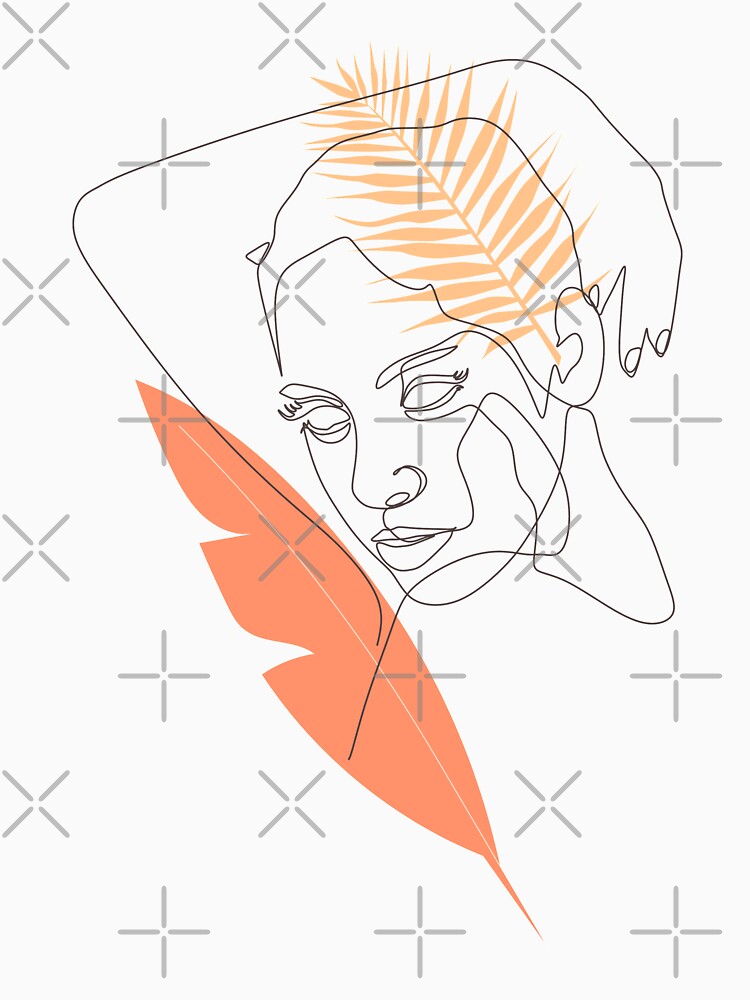 woman line art by ArtInRhythm