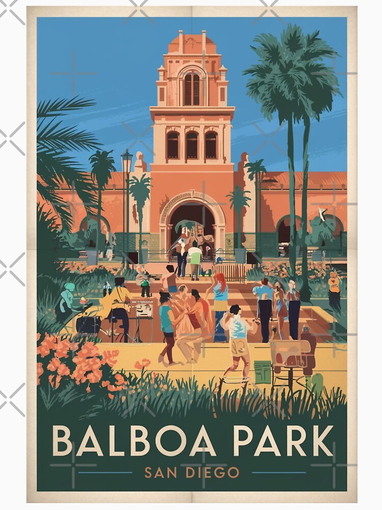 San Diego Vintage Travel Poster by TravelerRat