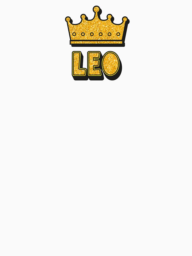 Leo Personalized Name With Crown - Cool & Funny Custom Gift for Men and Boys by Oussinc
