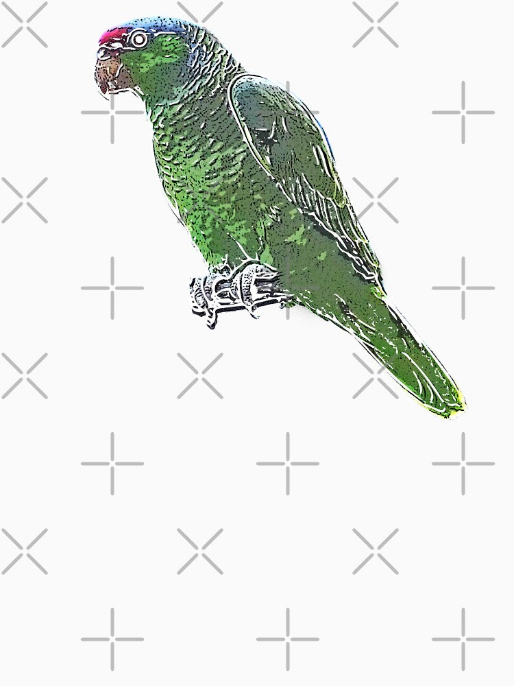 Lilac-crowned Finsch's Amazon White Alternate Design by designsasstultd
