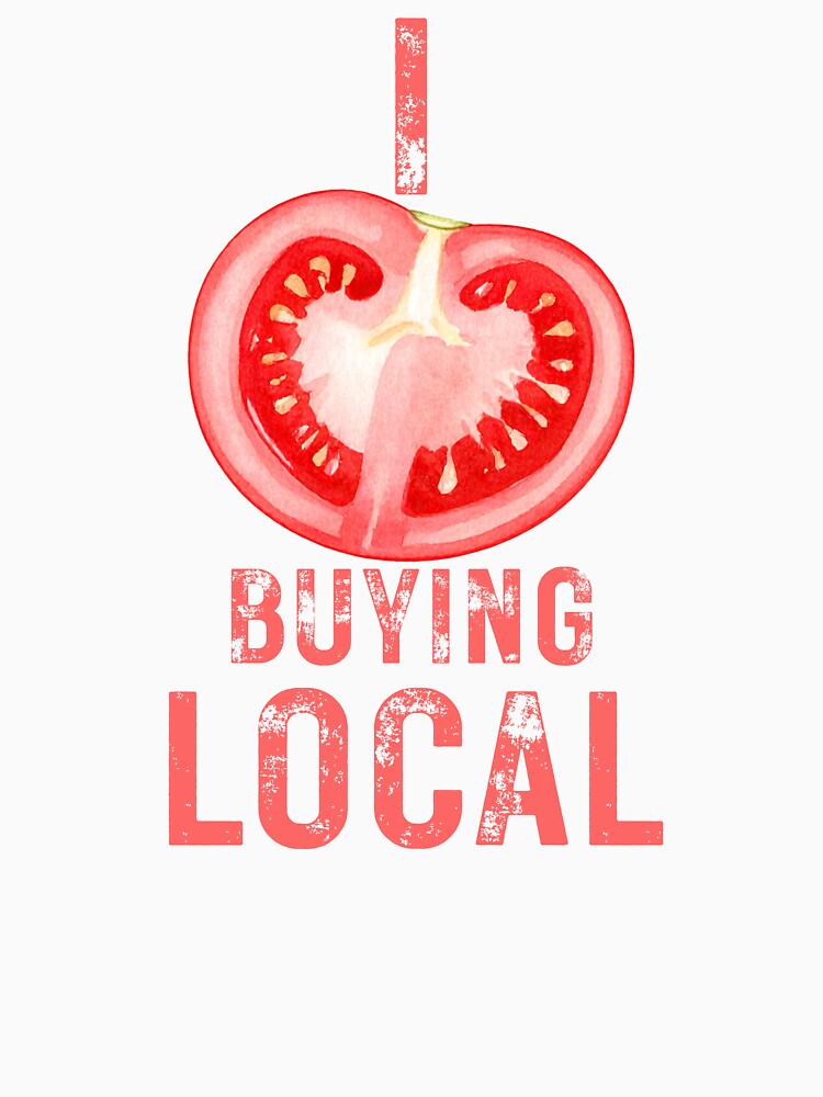 Local Farmers  Support Print / I Love Buying local by Thehatinthecat
