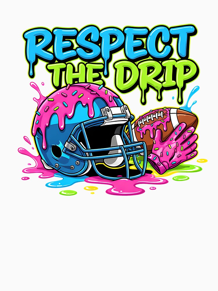 Football Drip Boys Football Ice Cream Sprinkle Respect Drip by facegm