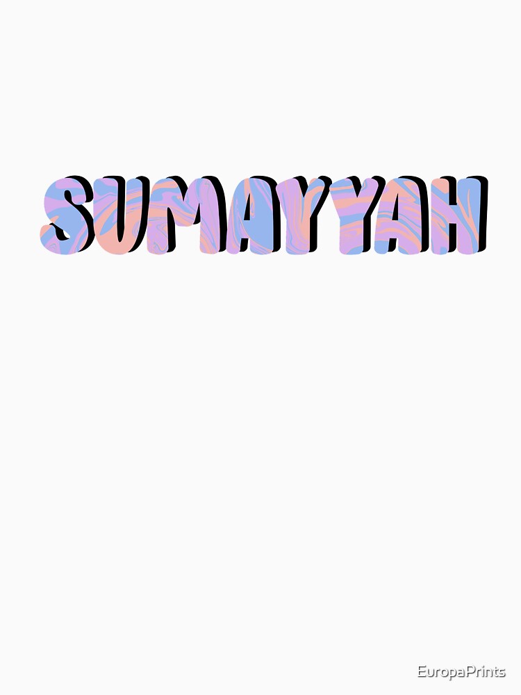 Sumayyah Custom Name by EuropaPrints