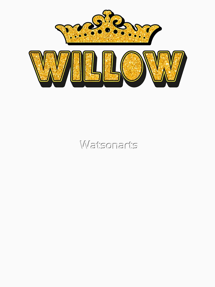 Willow Personalized Funny Custom Name Crown Design by Watsonarts
