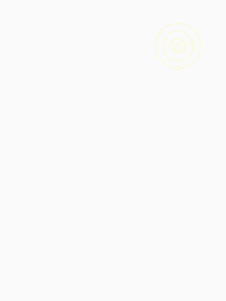 PLANET WITH MOONS (LIGHT YELLOW) by Top10Designs
