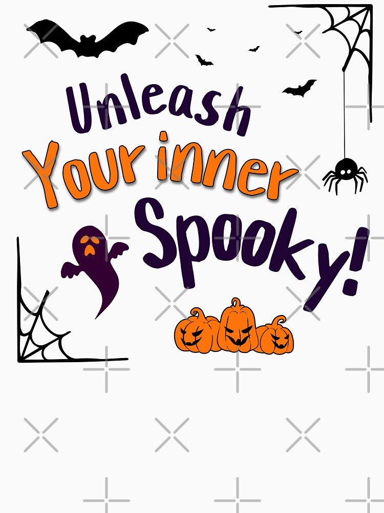 Unleash Your Inner Spooky" Funny Halloween Kids' T-Shirt by mipodbusiness