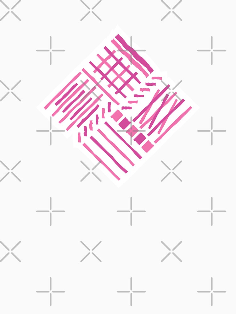 Hand-drawn Crossing Lines Pattern – Fuchsia by RoguePatterns