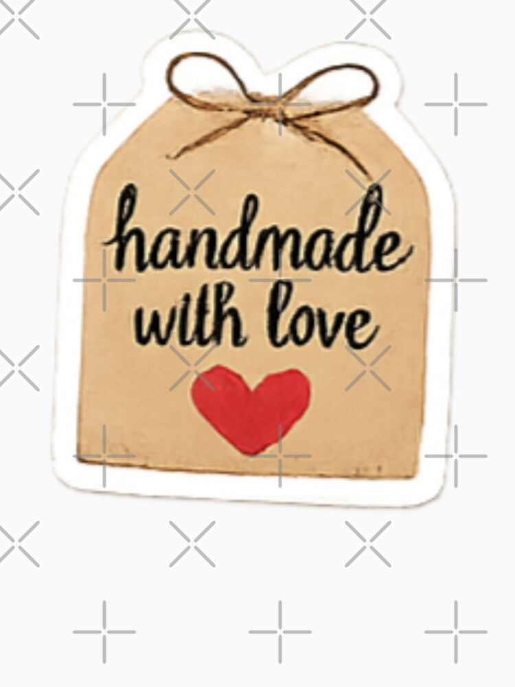 Handmade with Love Sticker – Gift Tag Bow Packaging Label by sadedream