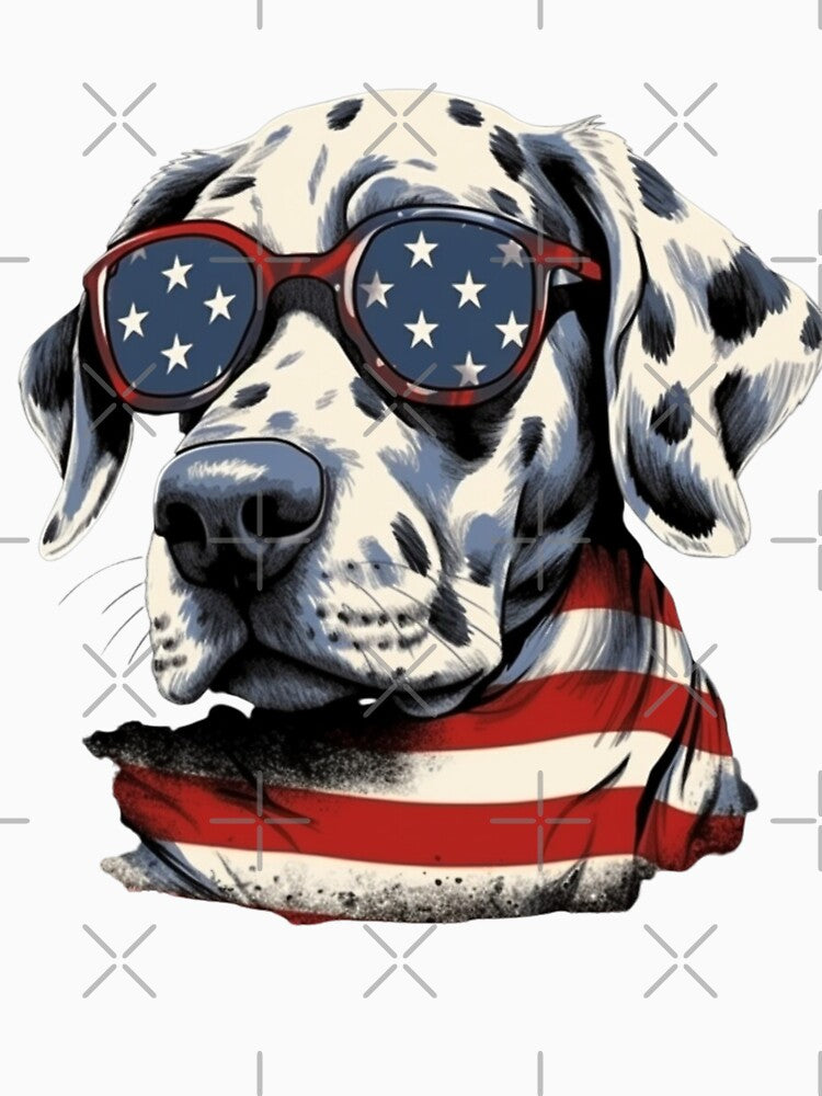 4th of July Dalmatian - Patriotic Pup by ZenEverAI