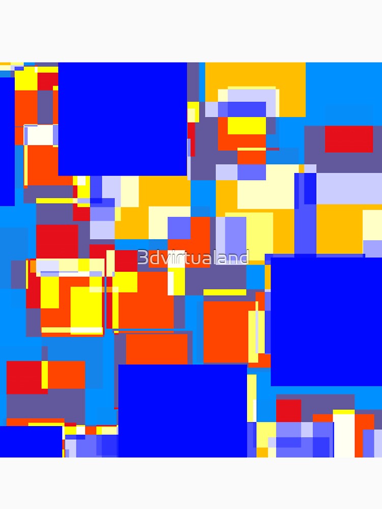 Colorful Square 1 by 3dvirtualand