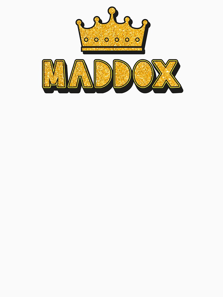 Maddox Personalized Name With Crown - Cool & Funny Custom Gift for Men and Boys by Oussinc