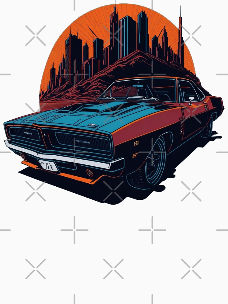 USA Classic Muscle Car by ArtCraftLab