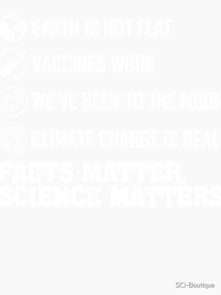 Facts matters Science Matters Science Themed Design by SCI-Boutique