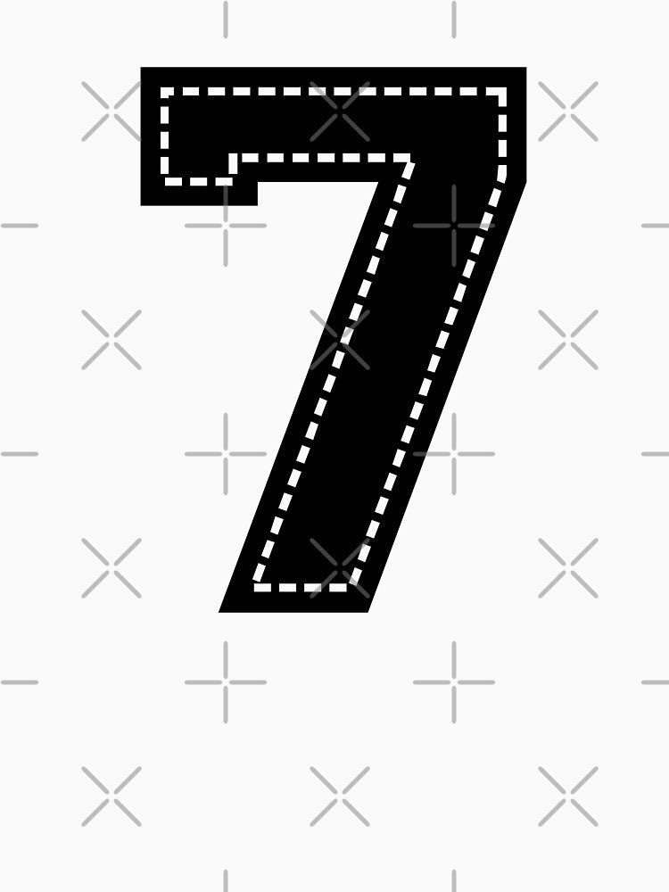 Number 7 Seven by StudioRedKoala