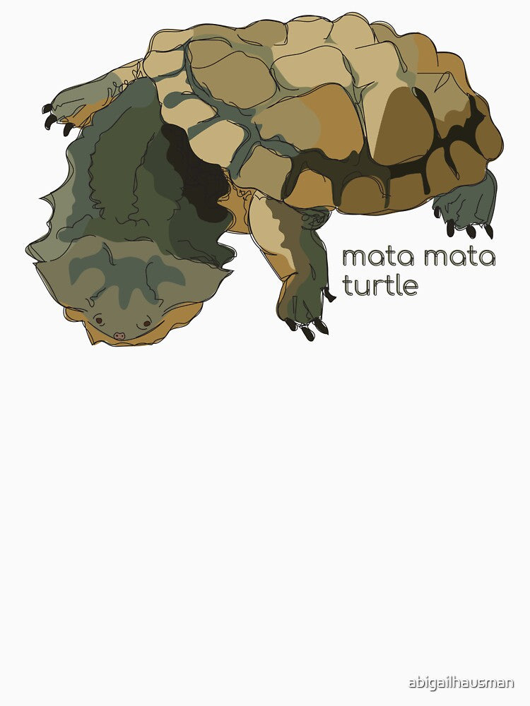 Funky Aquatic Creatures: Mata Mata Turtle by abigailhausman