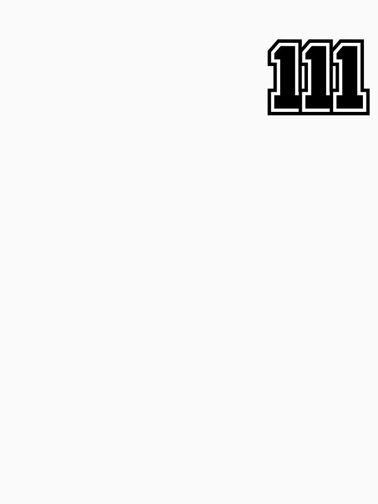 111 Angel Number - Classic Minimalist Digit by stickerorange
