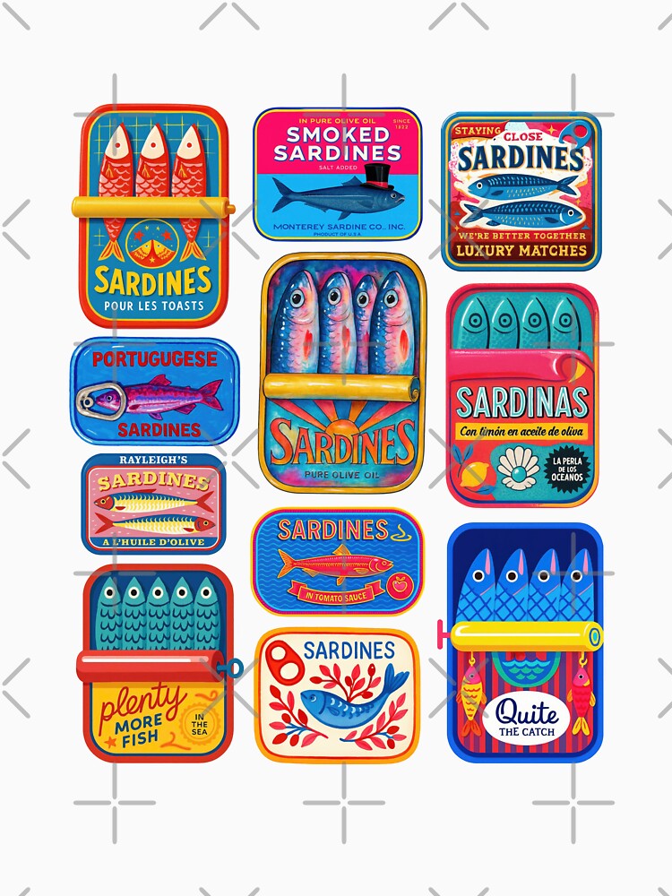 Canned sardines assortment by FatBirdie