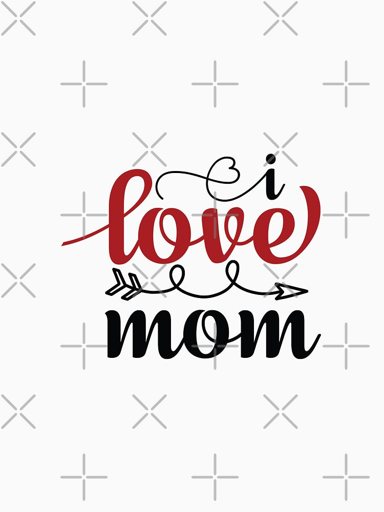 Greeting Card - I love  mom , valentine card ideas for mom by Merchlux