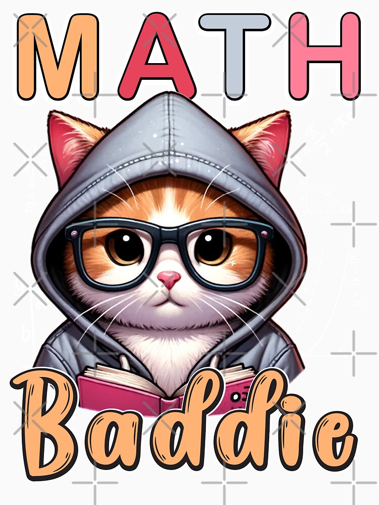 Math Baddie - Cute math t-shirt by TaraGbear